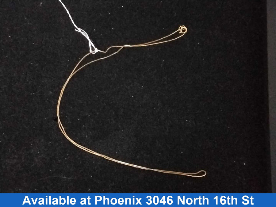 Box Chain - Yellow Gold 14k (.585) 1 grams 20 inch