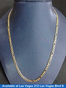 Figaro Chain - Yellow Gold 18k (.750) 4.2 grams 25 inch
