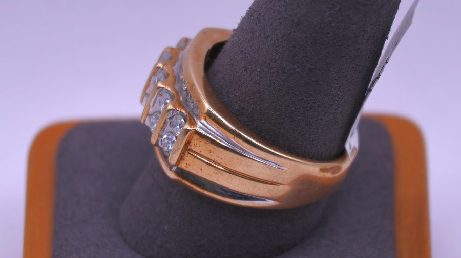 Men's Ring - Yellow Gold 10k (.417) 8 grams Size 12