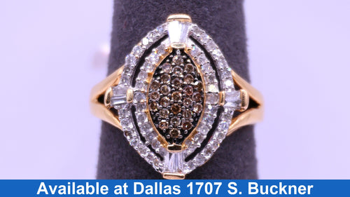Women's Ring - Yellow Gold 10k (.417) 3 grams Size 8