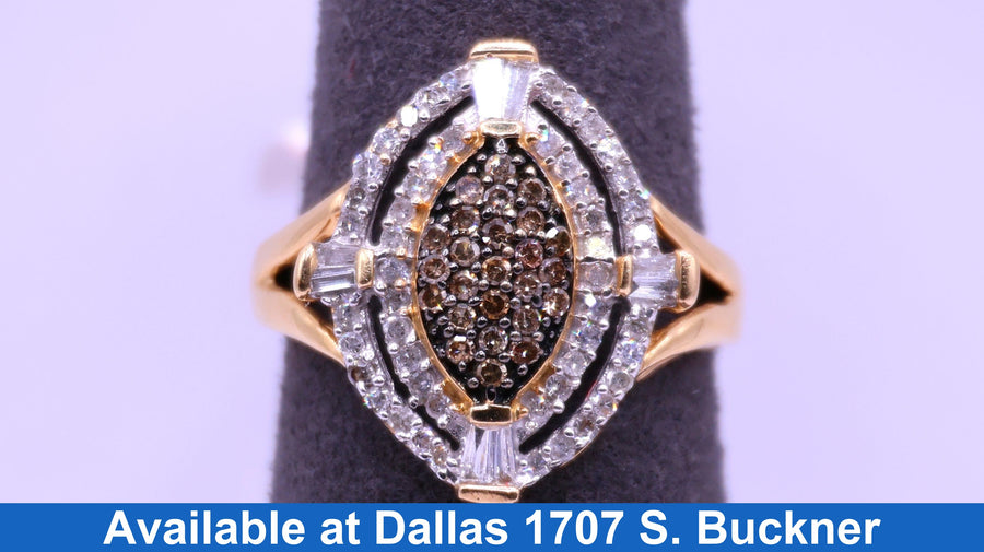 Women's Ring - Yellow Gold 10k (.417) 3 grams Size 8