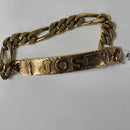 Figaro Bracelet - Yellow Gold 10k (.417) 36 grams 8 inch