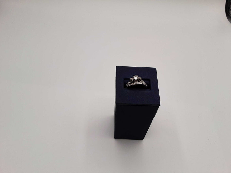 Ring - Engagement Set - Silver 3.8 grams Size 6.5