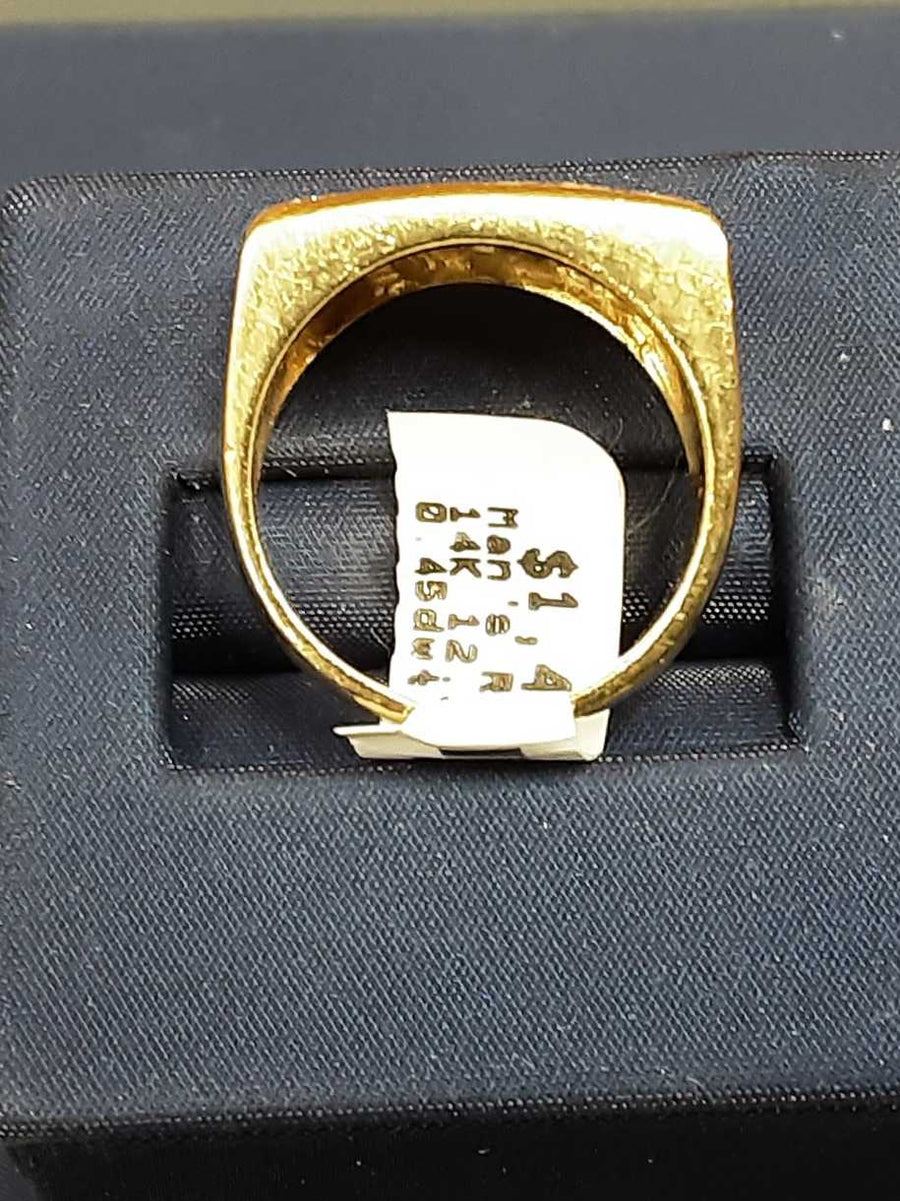 Men's Ring - Yellow Gold 14k (.585) 12.3 grams Size 9.5