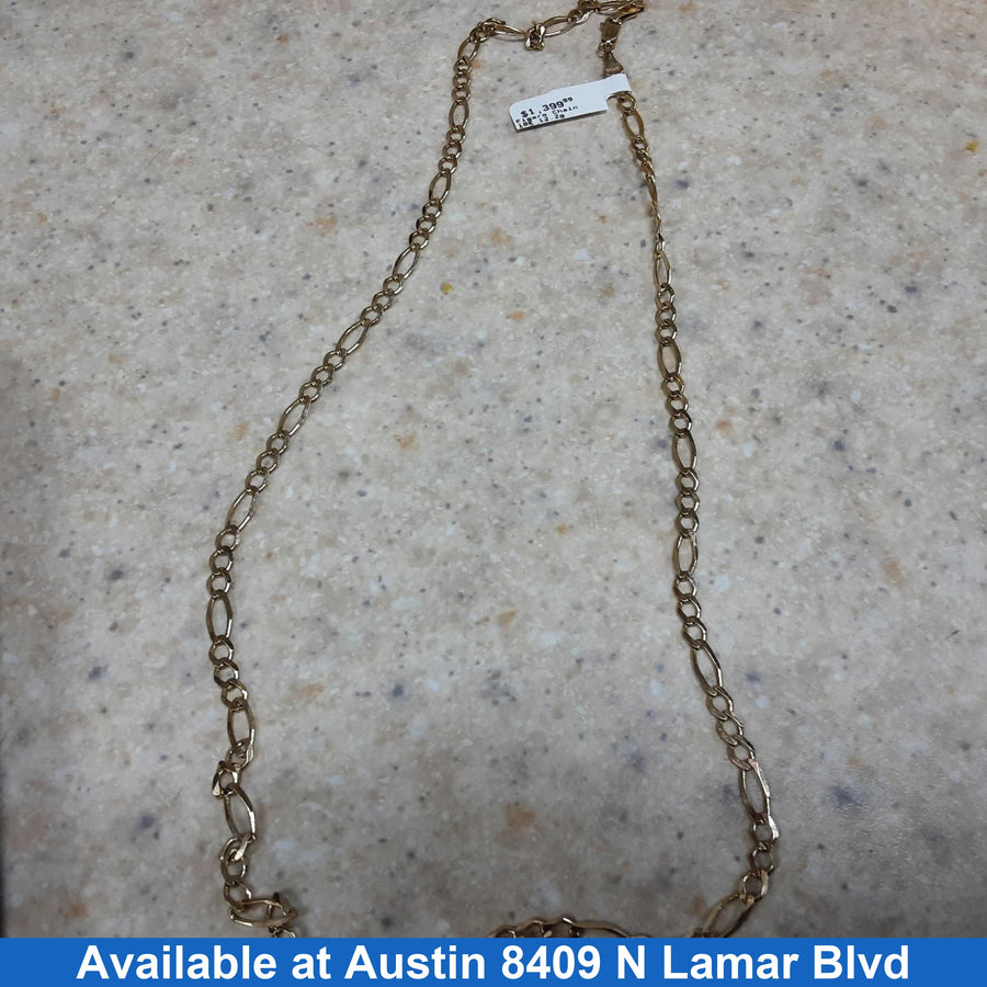 Figaro Chain - Yellow Gold 10k (.417) 12.2 grams 23 inch