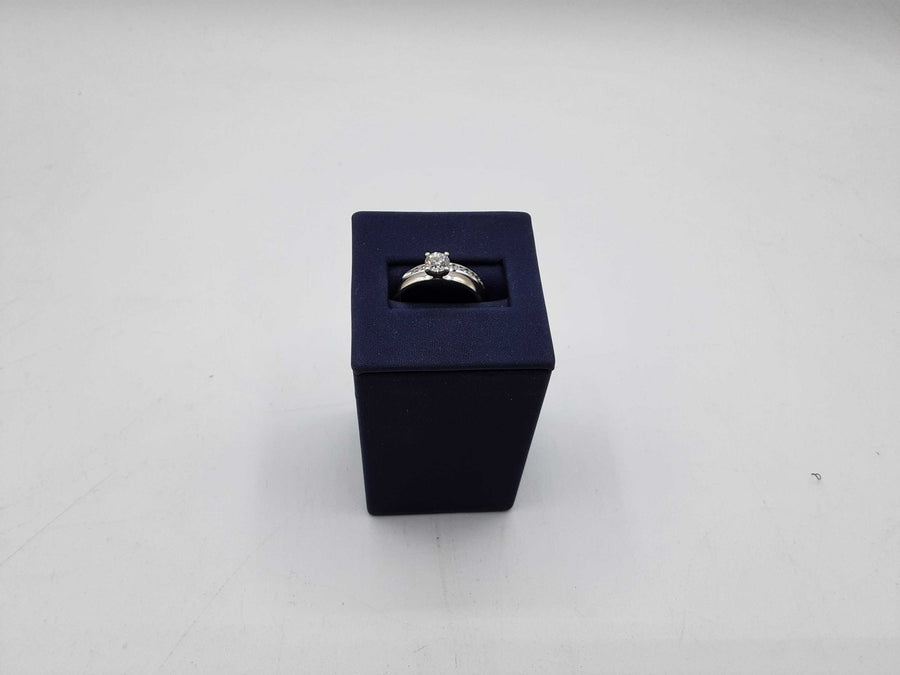 Ring - Engagement Set - White Gold 14k (.585) 4.7 grams Size 7