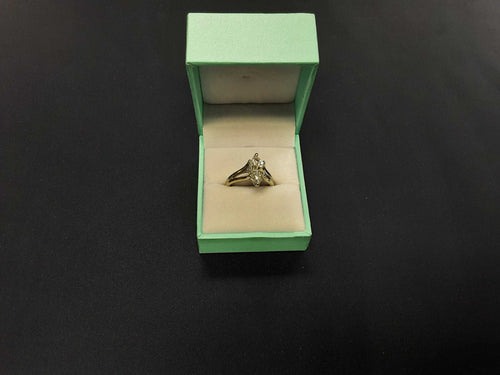 Women's Ring - Solitaire - White Gold 14k (.585) 4.7 grams Size 7