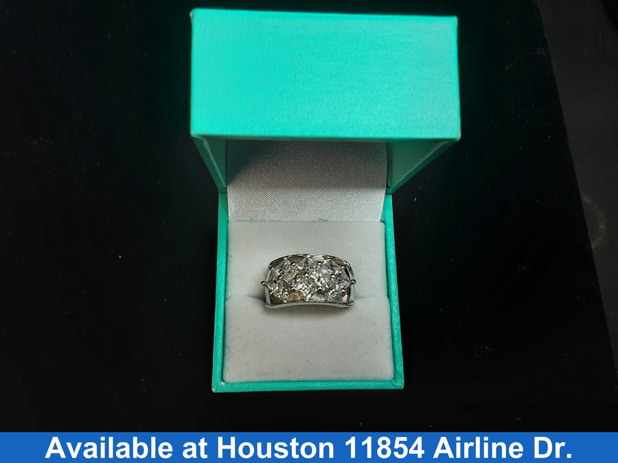 Women's Ring - White Gold 14k (.585) 6.4 grams Size 8