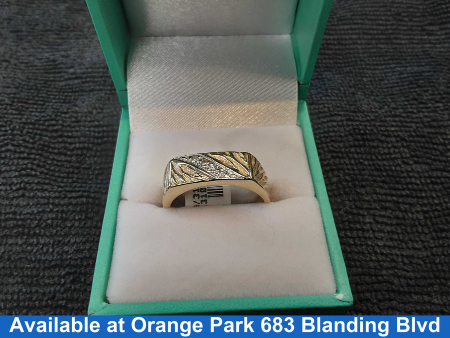 Men's Ring - Yellow Gold 10k (.417) 6.8 grams Size 20