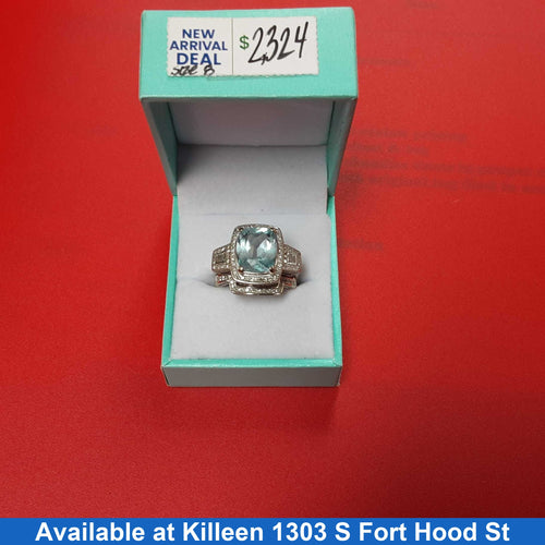 Ring - Engagement Set - White Gold 18k (.750) 11.4 grams Size 10