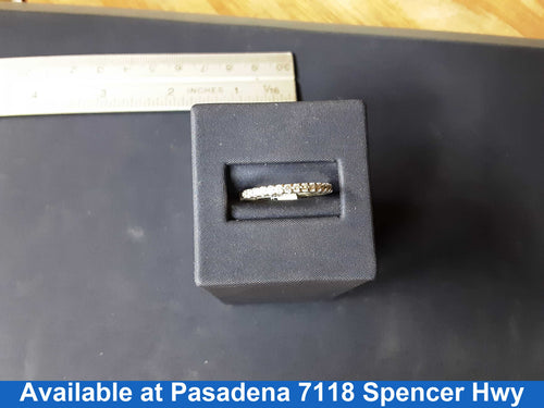 Women's Ring - Anniversary - White Gold 14k (.585) 1.6 grams Size 20