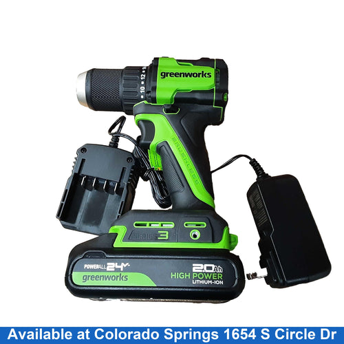 Greenworks Dd345 Green Cordless Standard Drill