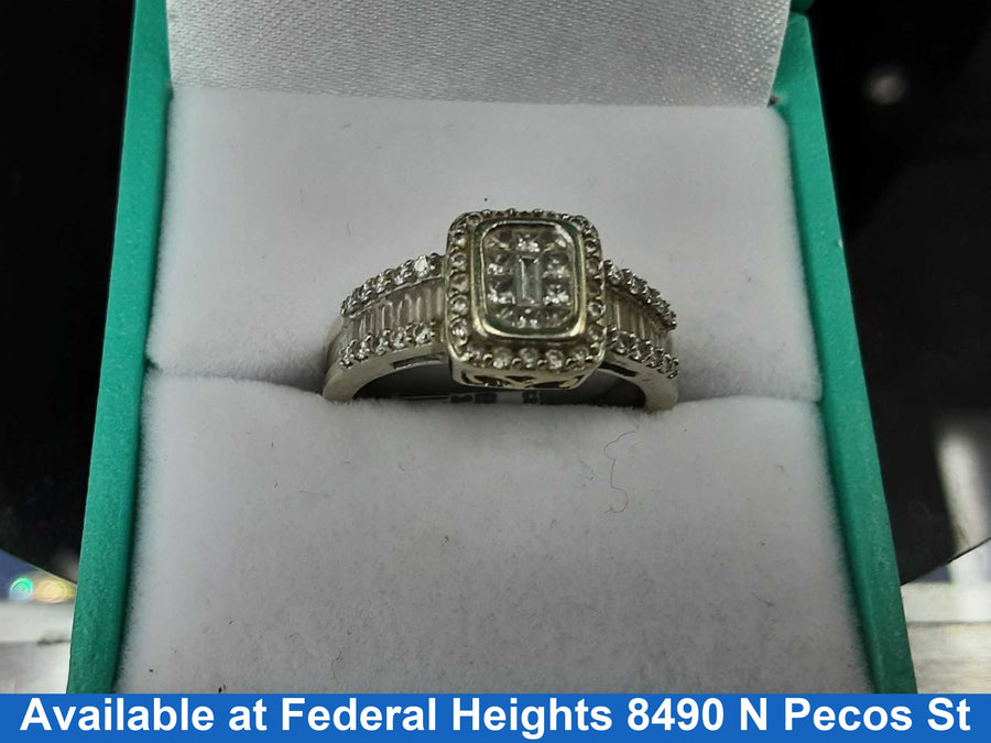 Women's Ring - White Gold 14k (.585) 5.69 grams Size 7.5