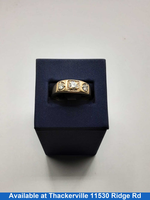 Men's Ring - Yellow Gold 14k (.585) 7.4 grams Size 7
