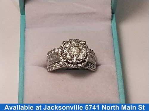 Ring - Engagement Set - White Gold 10k (.417) 7.5 grams Size 7
