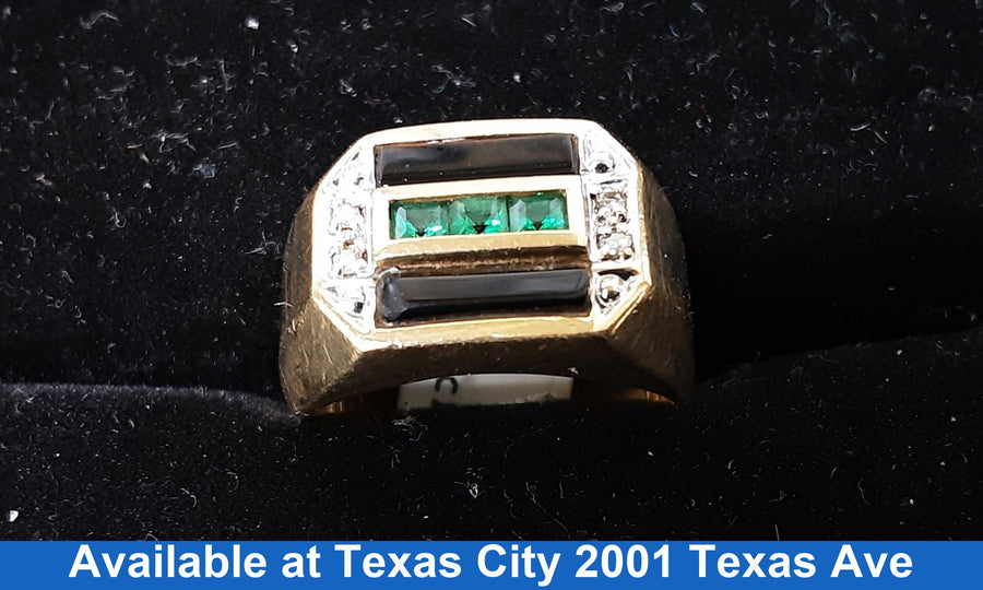 Men's Ring - Yellow Gold 10k (.417) 4.3 grams Size 8