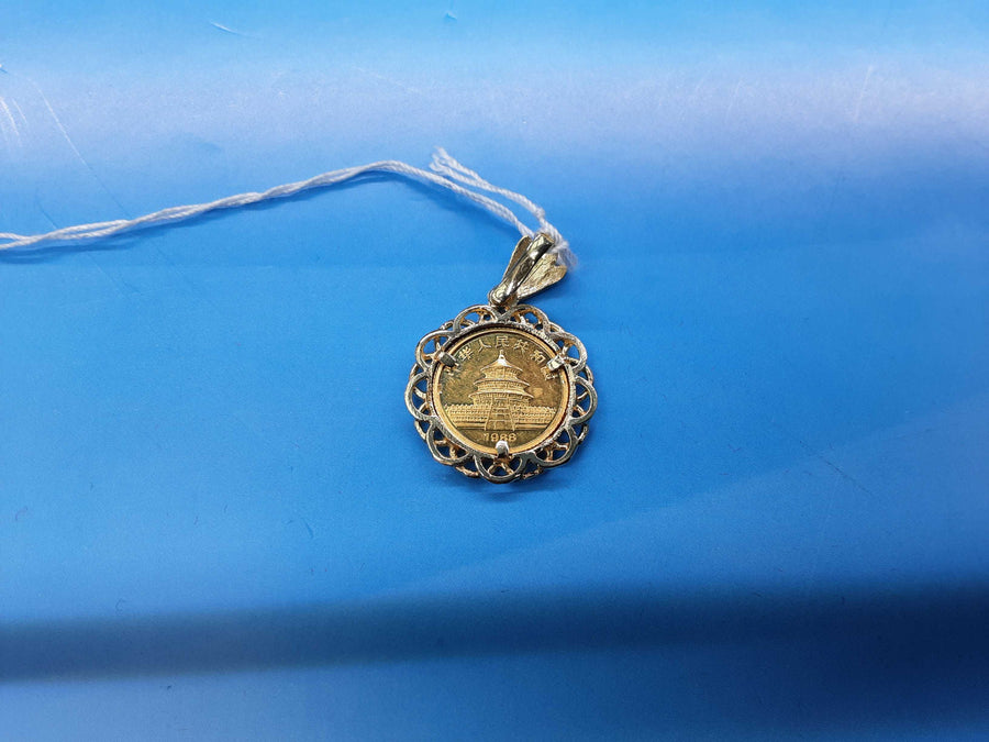 Coin Pendant - Yellow Gold 14k (.585) 4.1 grams