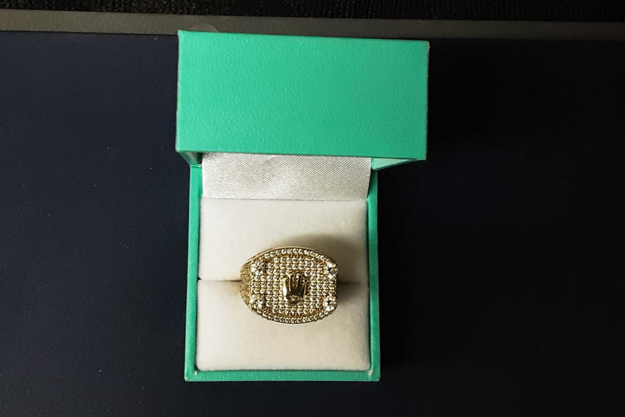 Men's Ring - Yellow Gold 14k (.585) 6.5 grams Size 10.5