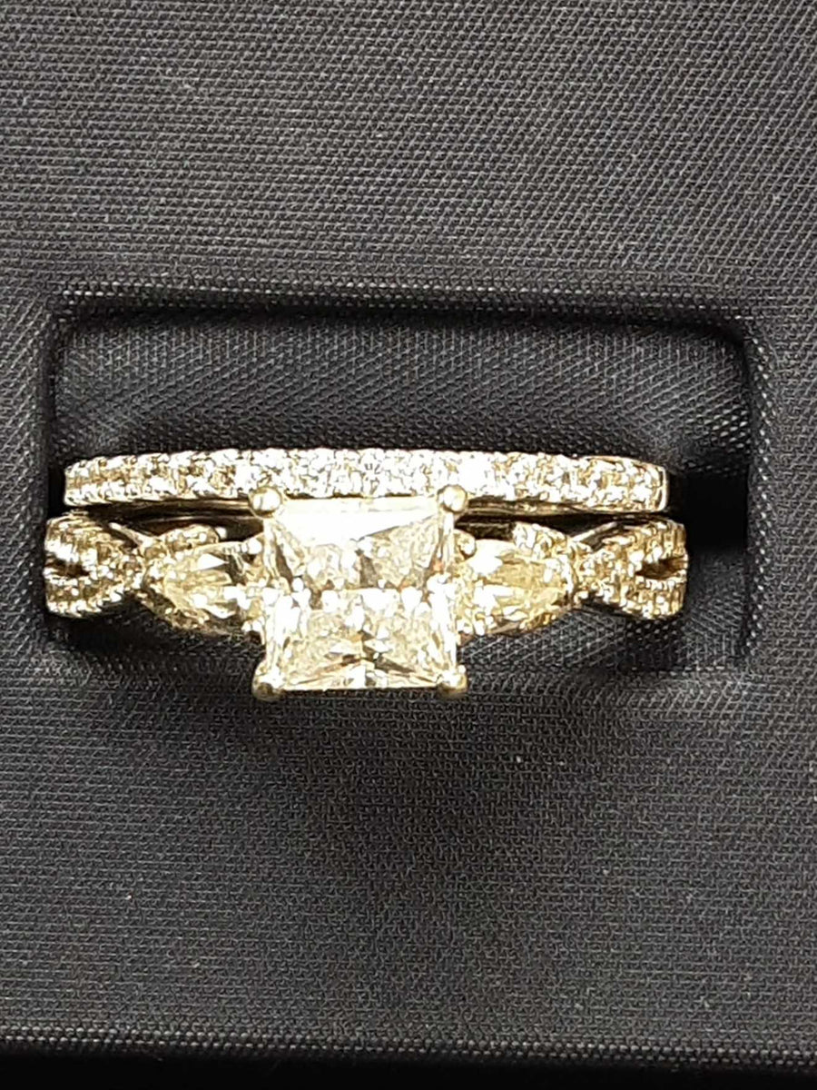 Ring - Engagement Set - Silver 4.5 grams Size 10
