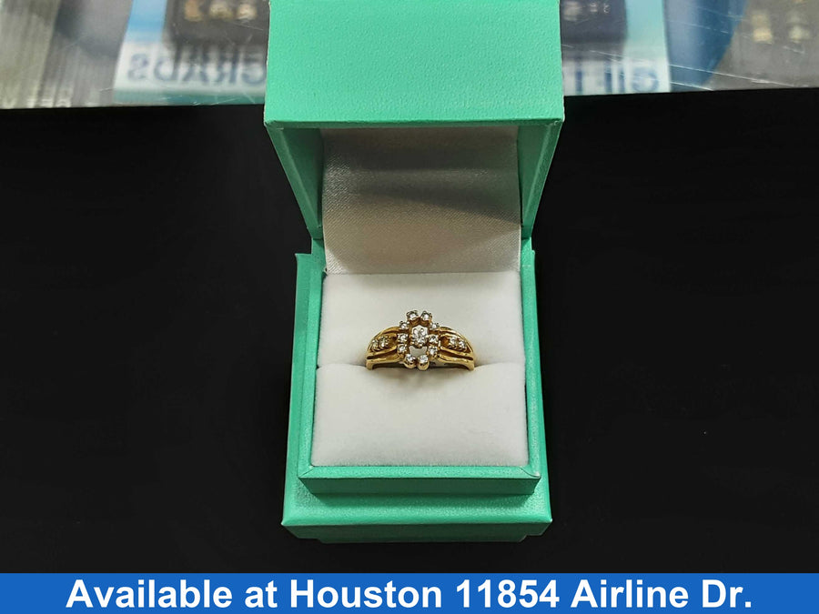 Women's Ring - Yellow Gold 22k (.917) 5.4 grams Size 9.5