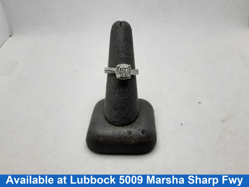 Ring - Wedding Set - White Gold 14k (.585) 4.8 grams Size 7.5
