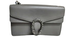 Gucci Pebble Calfskin Gray Purse / Handbag