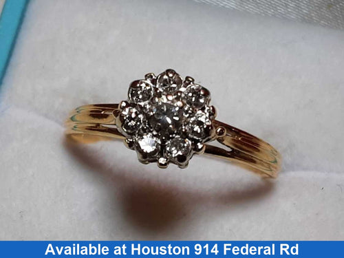 Women's Ring - Yellow Gold 14k (.585) 2.7 grams Size 10