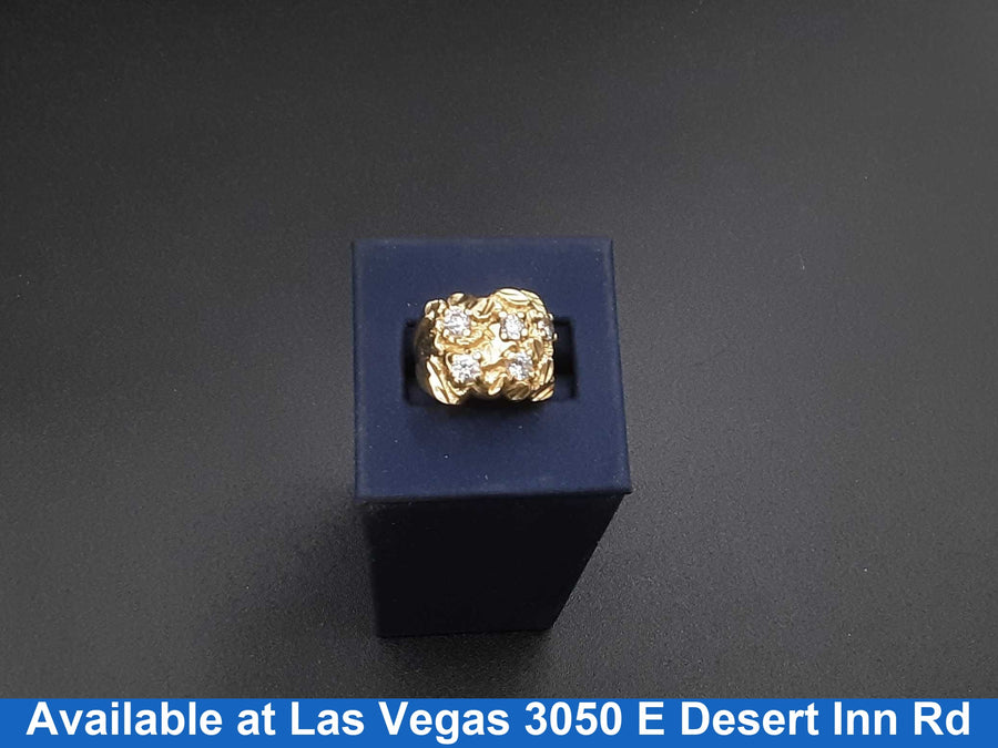 Men's Ring - Yellow Gold 10k (.417) 7.3 grams Size 20