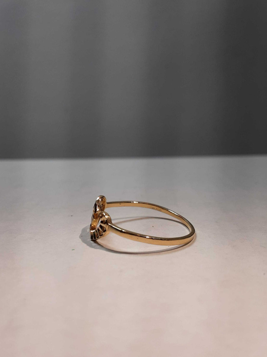 Women's Ring - Yellow Gold 14k (.585) 1 grams Size 9.5