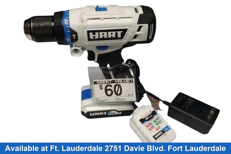 Hart Hphdo2 White Cordless Hammer Drill