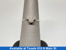 Women's Ring - Solitaire - White Gold 14k (.585) 1 grams Size 6