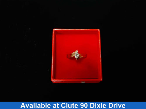 Ring - Engagement Set - Yellow Gold 10k (.417) 3.8 grams Size 8
