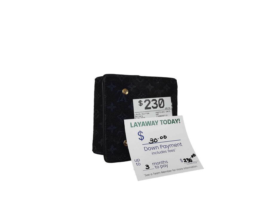 Louis Vuitton Porte-bie Carte Black Wallet