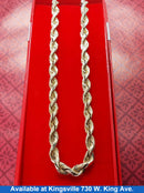 Rope Chain - Yellow Gold 10k (.417) 40.2 grams 22 inch
