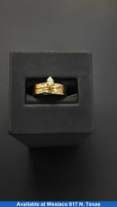 Ring - Engagement Set - Yellow Gold 14k (.585) 3 grams Size 5