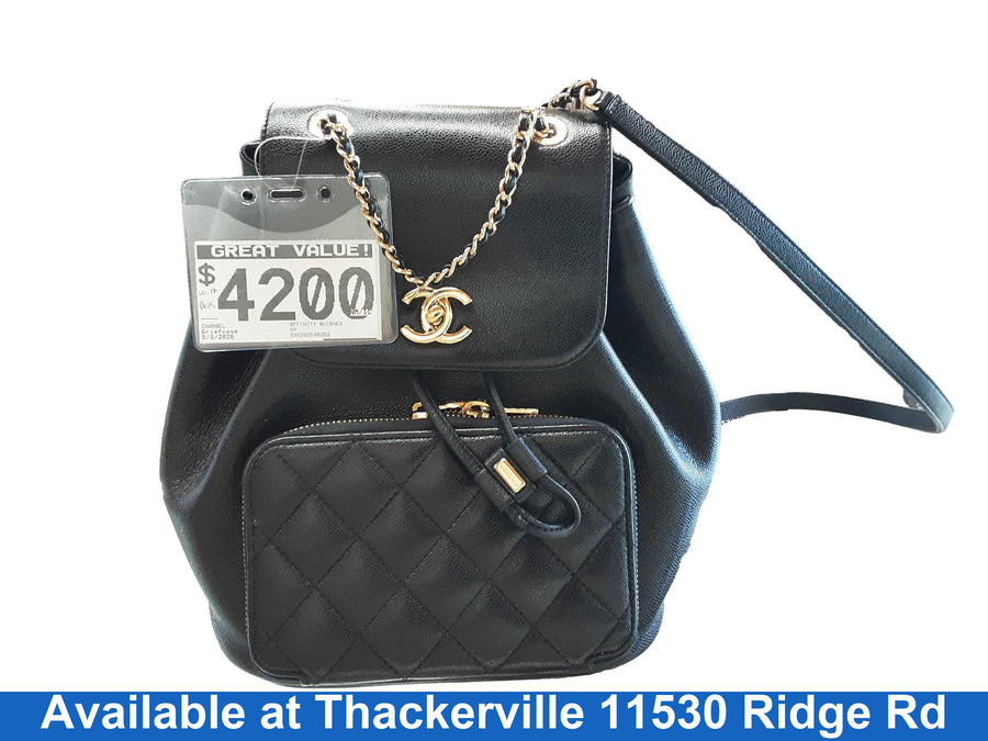 Chanel Affinity Buisness Backpack Black Backpack / Briefcase / Bag