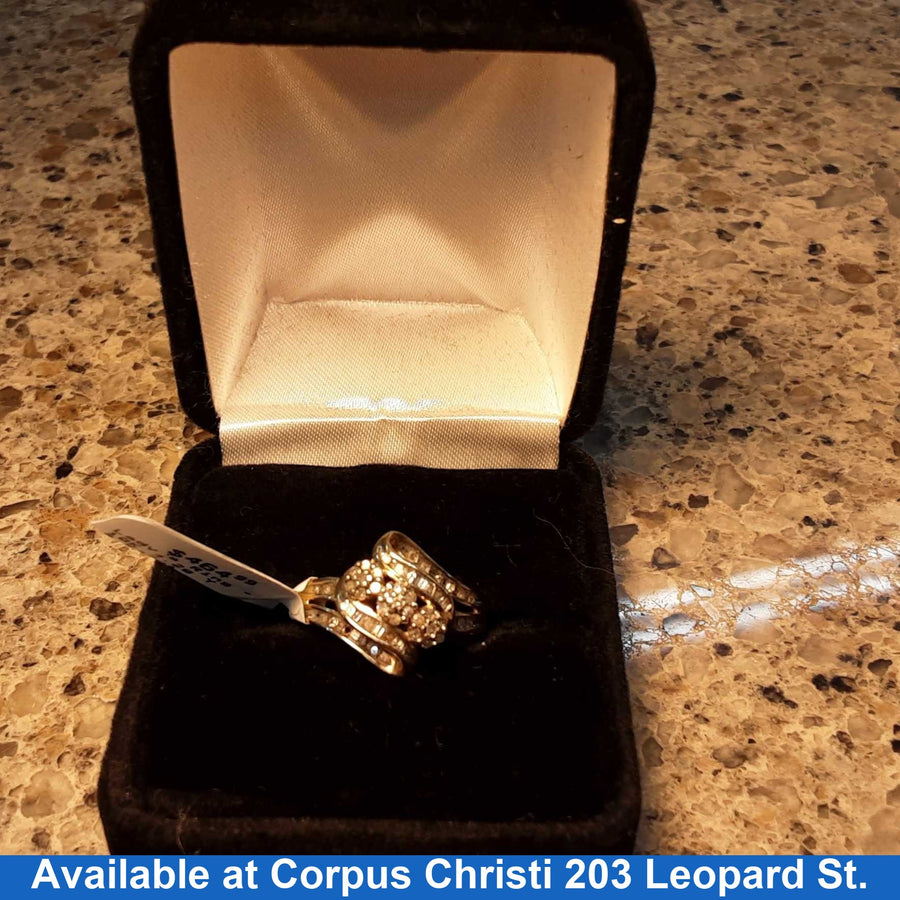 Women's Ring - Yellow Gold 10k (.417) 3.2 grams Size 20