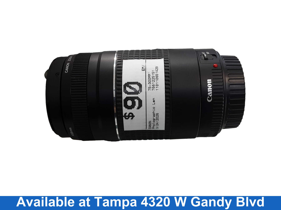 Canon 75-300mm' Black Photographic Lens