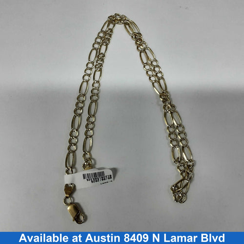 Figaro Chain - Yellow Gold 14k (.585) 16.1 grams 18 inch