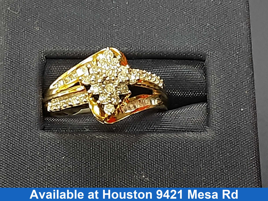 Women's Ring - Yellow Gold 10k (.417) 2.6 grams Size 7