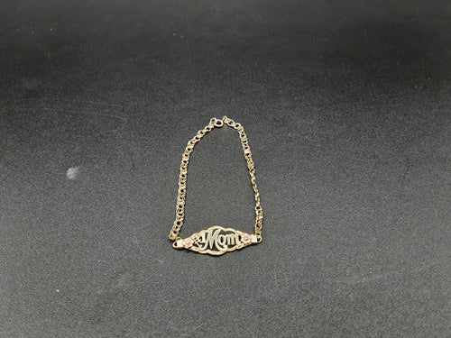 Link Bracelet - Tricolor Gold 10k (.417) 2.7 grams 5 inch