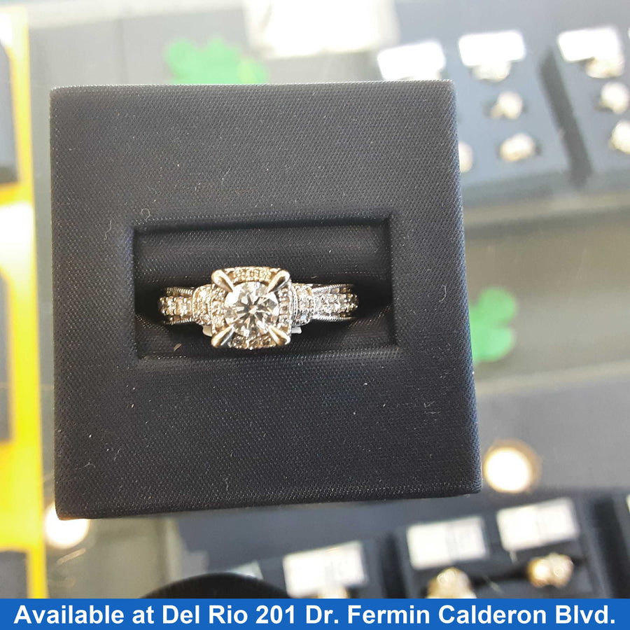 Women's Ring - Anniversary - White Gold 14k (.585) 5.2 grams Size 7