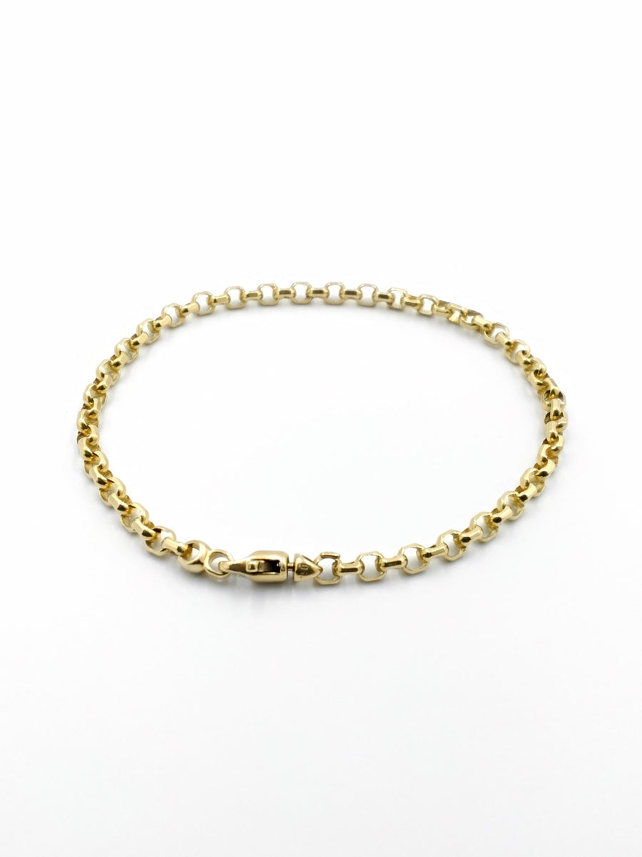 Cable Bracelet - Yellow Gold 18k (.750) 7.4 grams 7 inch