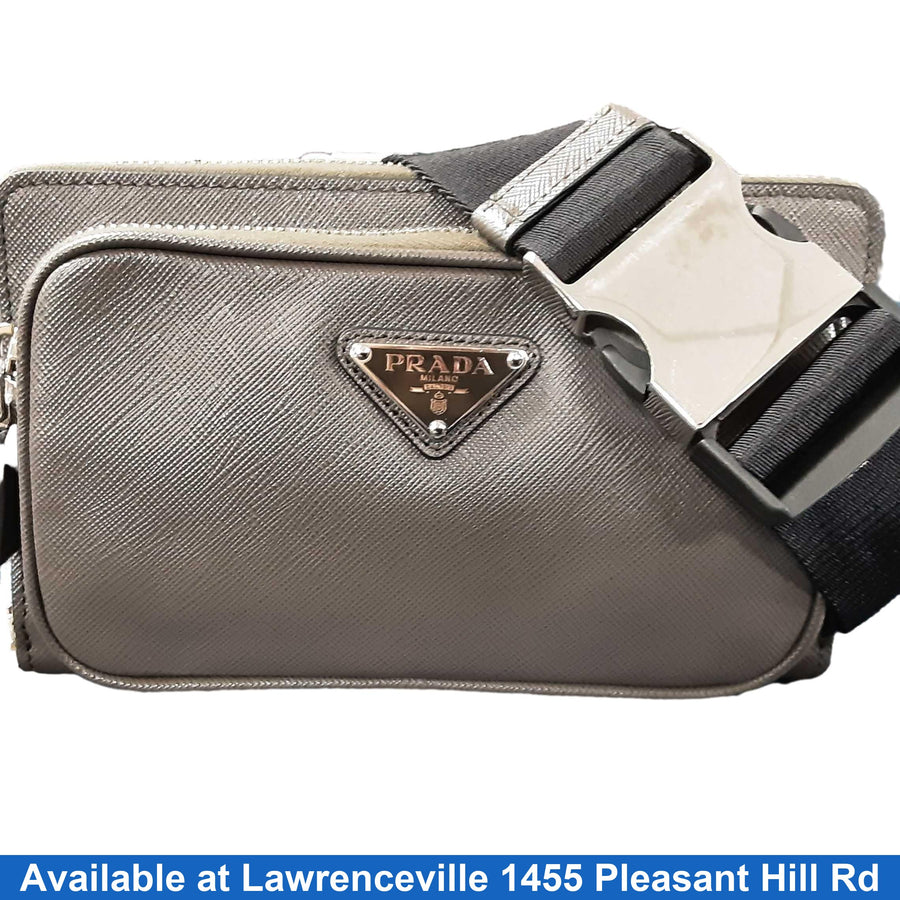 Prada Waist Bag Gray Purse / Handbag