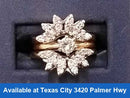 Ring - Engagement Set - Yellow Gold 14k (.585) 3.6 grams Size 6.5
