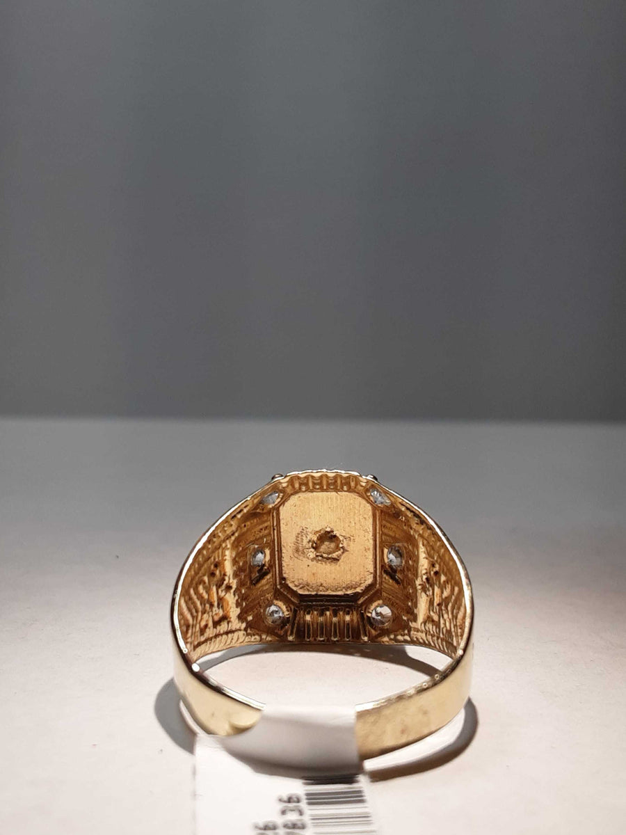 Men's Ring - Yellow Gold 10k (.417) 3.3 grams Size 8.5