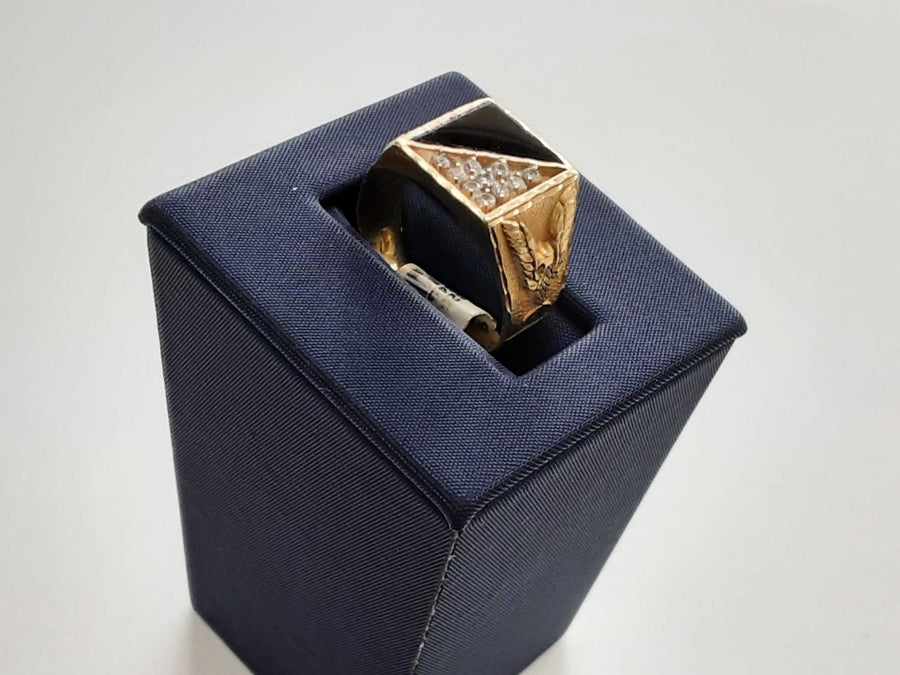 Men's Nugget Ring Yellow Gold 10k Size 9