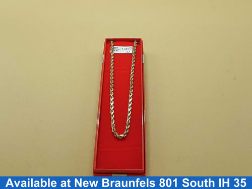 Rope Chain - Yellow Gold 10k (.417) 36.7 grams 22 inch