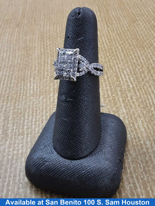 Women's Ring - White Gold 14k (.585) 6.1 grams Size 20