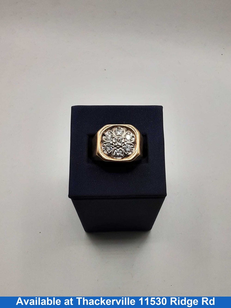 Men's Ring - Yellow Gold 10k (.417) 5.6 Grams Size 10